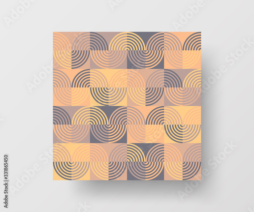 Amazing business advertisement vector mural art square banner mock up. Modern corporate abstract geometric illustration design layout background. Company identity quadrangle texture brochure template.