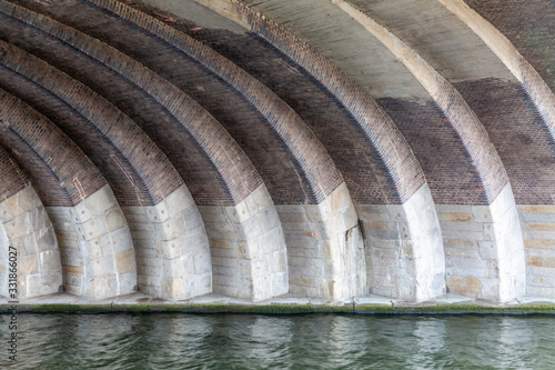 Street photo under bridge berlin