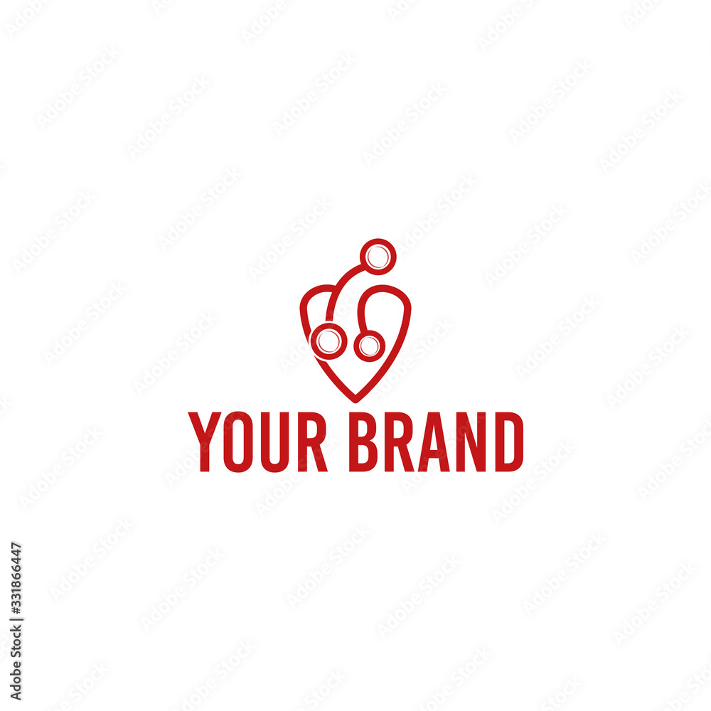 logo abstract health stethoscope logo abstract health stethoscope