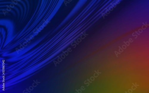 Dark Blue, Yellow vector background with wry lines. Colorful illustration in simple style with gradient. Brand new design for your ads, poster, banner.