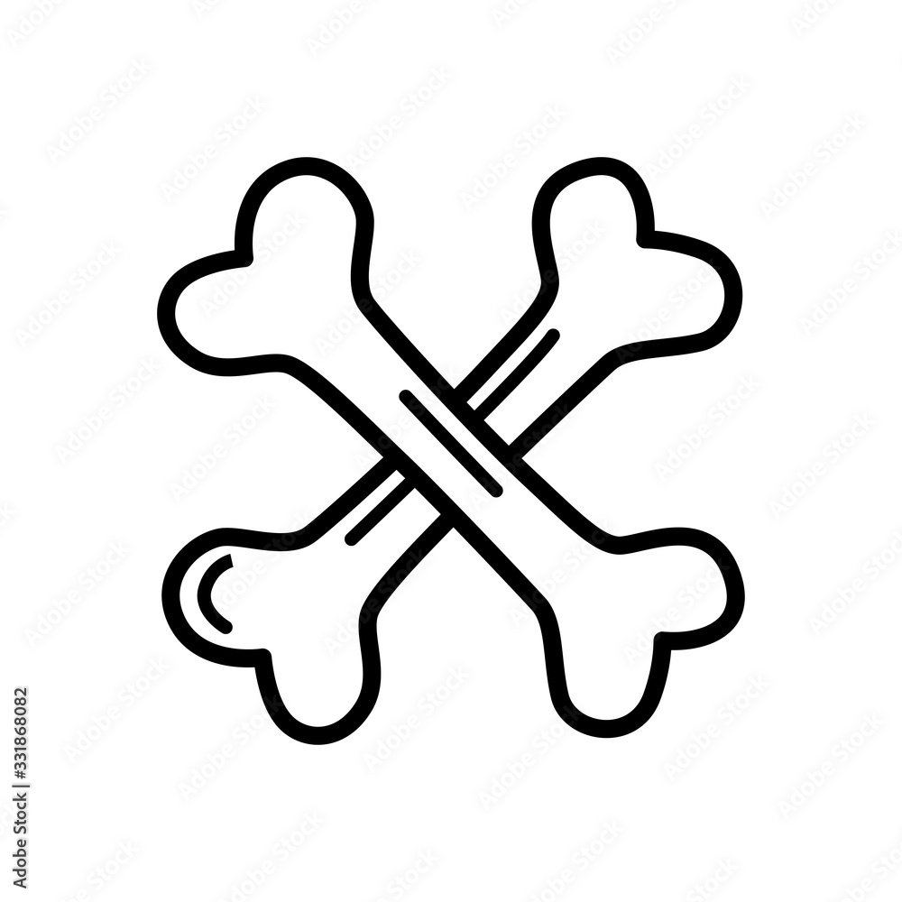 Dog Bone icon vector