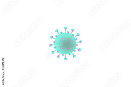 Concept of corona : corona virus in microbiology 