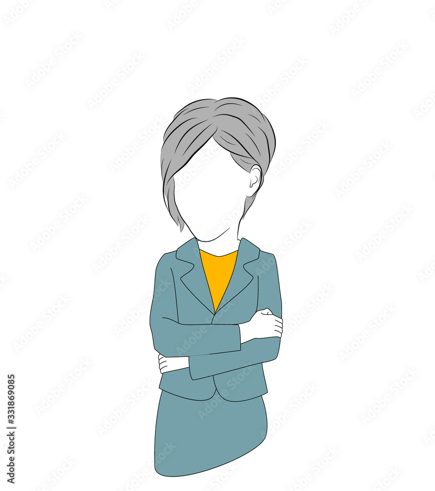 business woman in a business suit. vector illustration. business woman in a business suit. vector illustration.