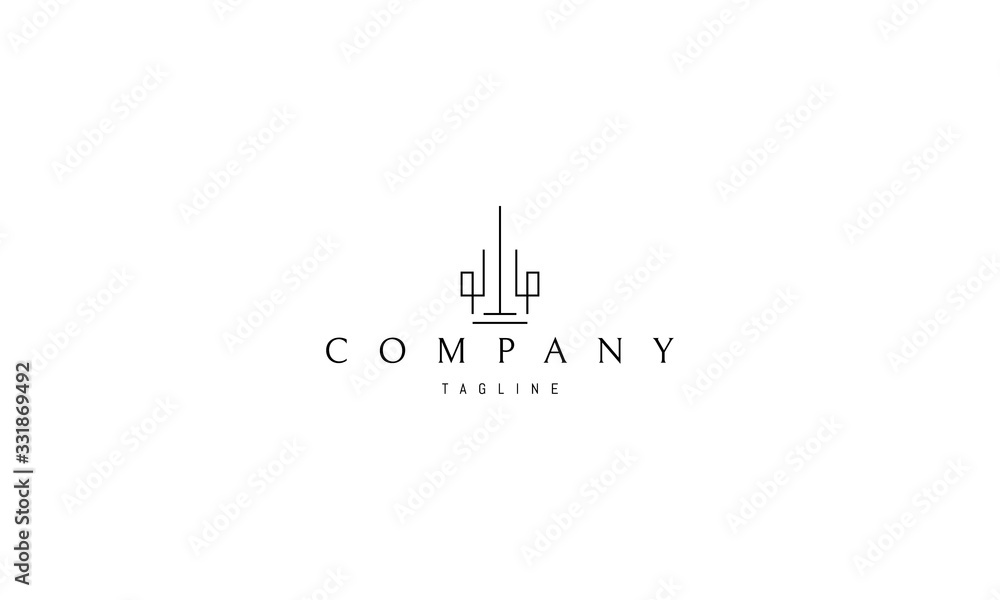 Fototapeta premium Vector logo on which the abstract image of the Greek pattern.