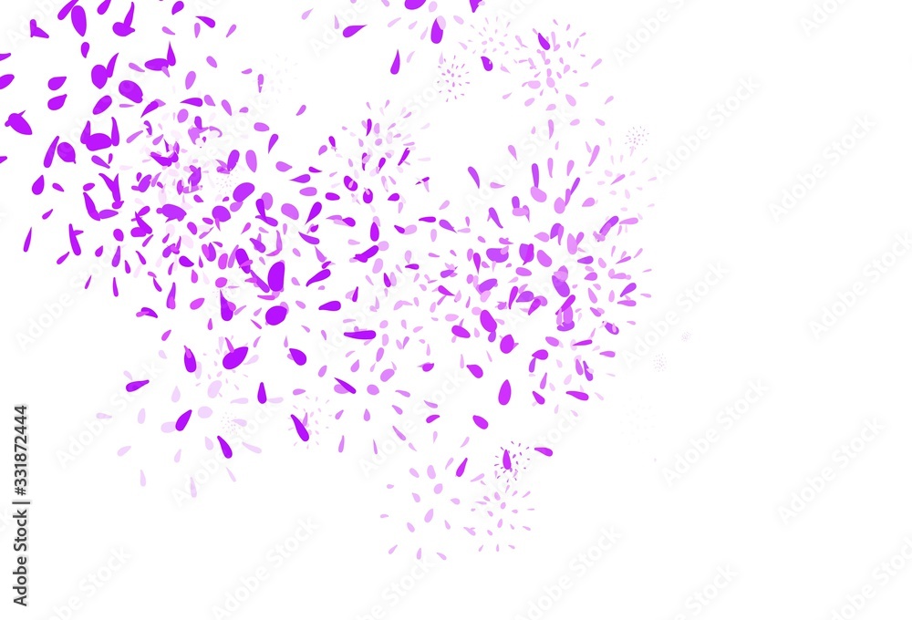 Light Pink vector elegant template with leaves. Light Pink vector elegant template with leaves.