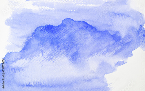 Watercolor stains on white paper ink texture