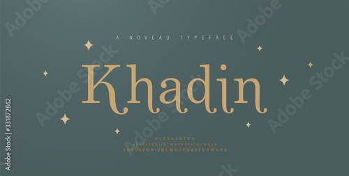 Elegant alphabet letters font and number. Classic Lettering Minimal Fashion Wedding Designs. Typography fonts regular uppercase lowercase and numbers. vector illustration