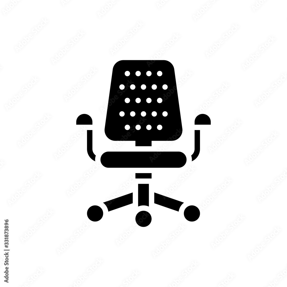Office Chair vector icon Glyph Illustration Office Chair vector icon Glyph Illustration