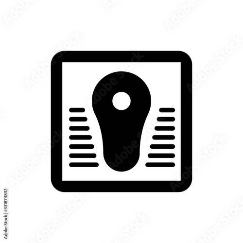 Squat Toilet vector icon Glyph Illustration