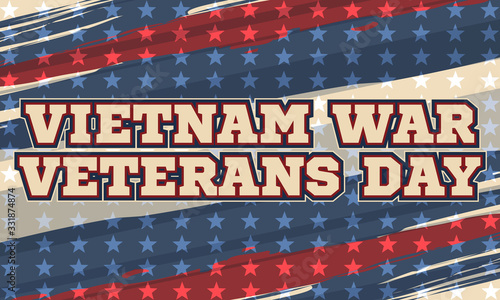 National Vietnam War Veterans Day. celebrated in March 29 th in USA. Background, poster, greeting card, banner design. 