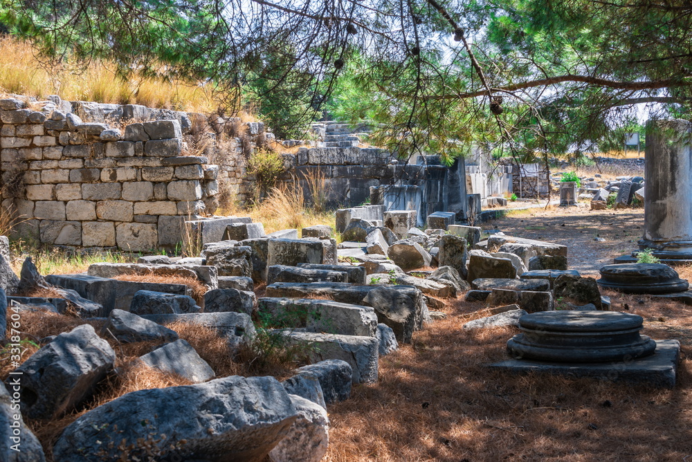 Ancient Greek city Priene on the western coast of Turkey Ancient Greek city Priene on the western coast of Turkey
