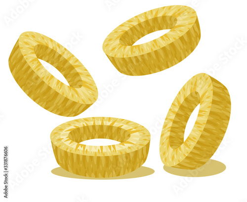 Pineapple isolated on white background