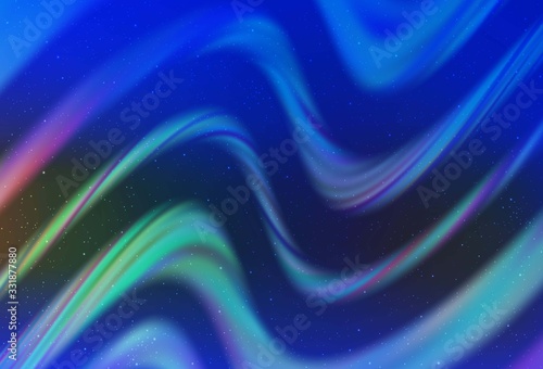 Light Blue, Yellow vector background with astronomical stars. Space stars on blurred abstract background with gradient. Smart design for your business advert.