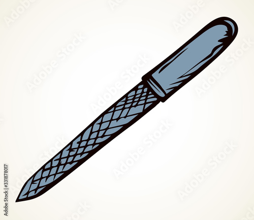 Nail file. Vector drawing icon