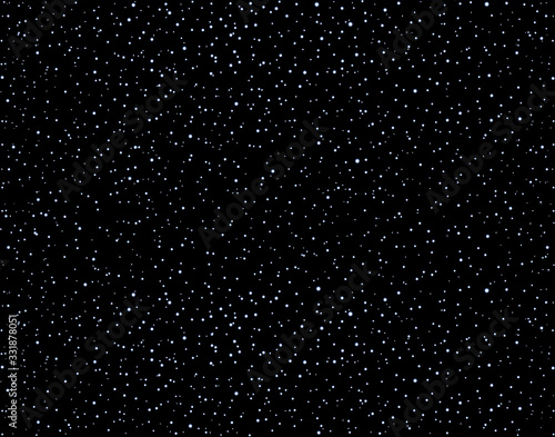 Stars in the night sky. Vector drawing