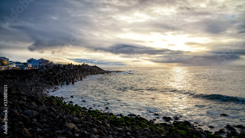 Wallpaper Mural coast of the Atlantic Ocean on the island of San Miguel, Azores, Portugal Torontodigital.ca