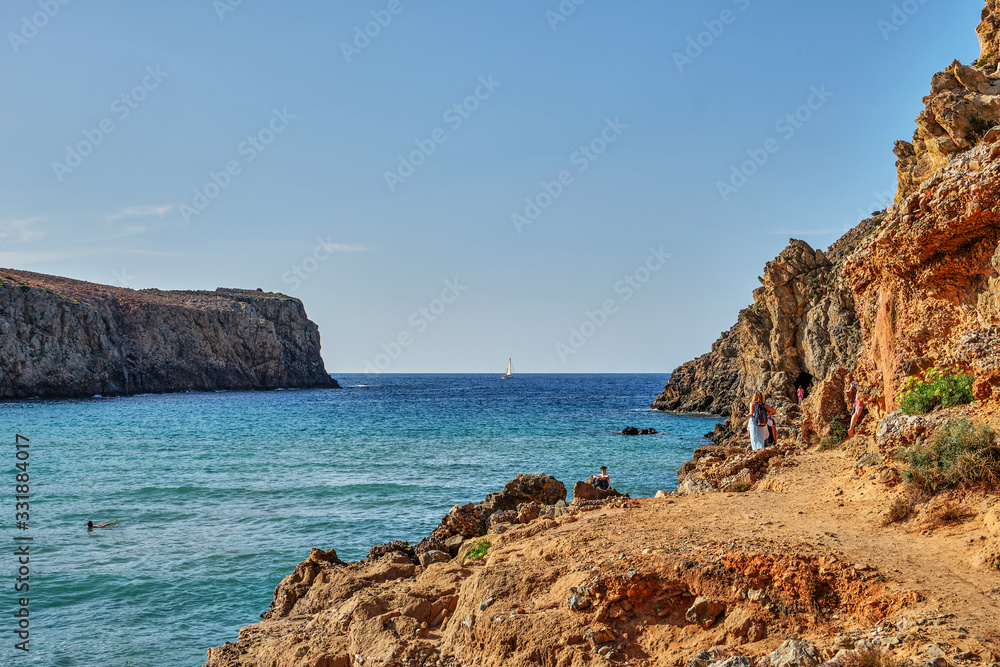Cala Domestica beach, Buggerru, Sardinia, Italy