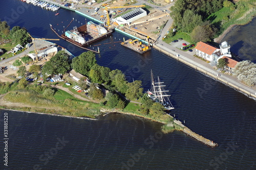 Greifswald-Wieck, Baustelle Sperrwerk 2014 photo