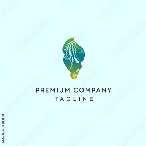 Modern abstract shell Technology logo