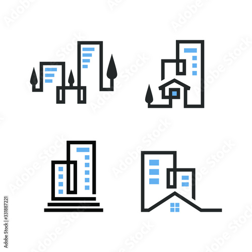 modern and unique logo for real estate company