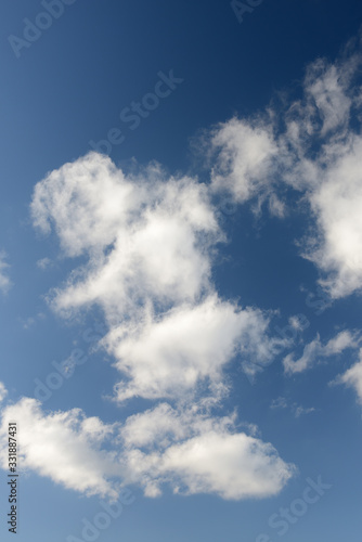 Blue sky with white clouds