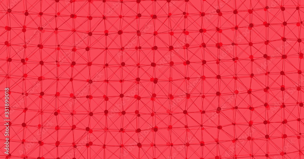 Fototapeta premium Low Polygonal Mesh computation Art background illustration