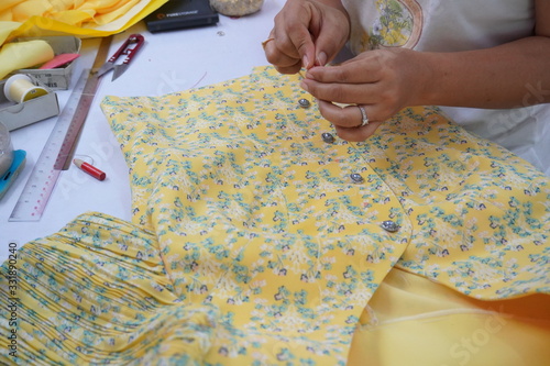 Dressmaker designed dresses and made patterns