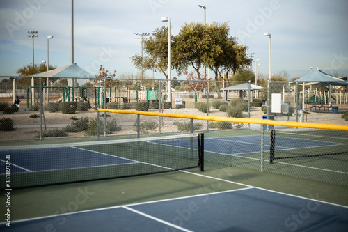 Photos Empty pickleball courts in Goodyear Arizona USA