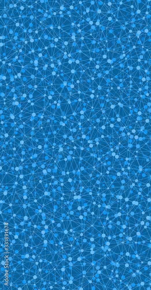 Obraz premium Low Polygonal Mesh computation Art background illustration