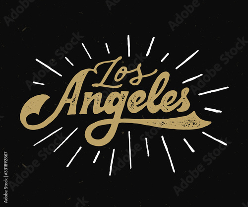 Los Angeles Hand Drawn Lettering