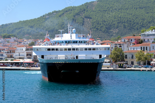 passenger ship EXPRESS SKIATHOS carries passengers from Volos to the islands of Sporades, Skiathos, Skopelos, Alonissos