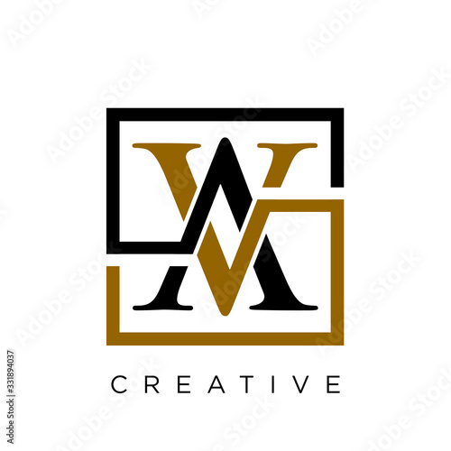av logo design vector icon