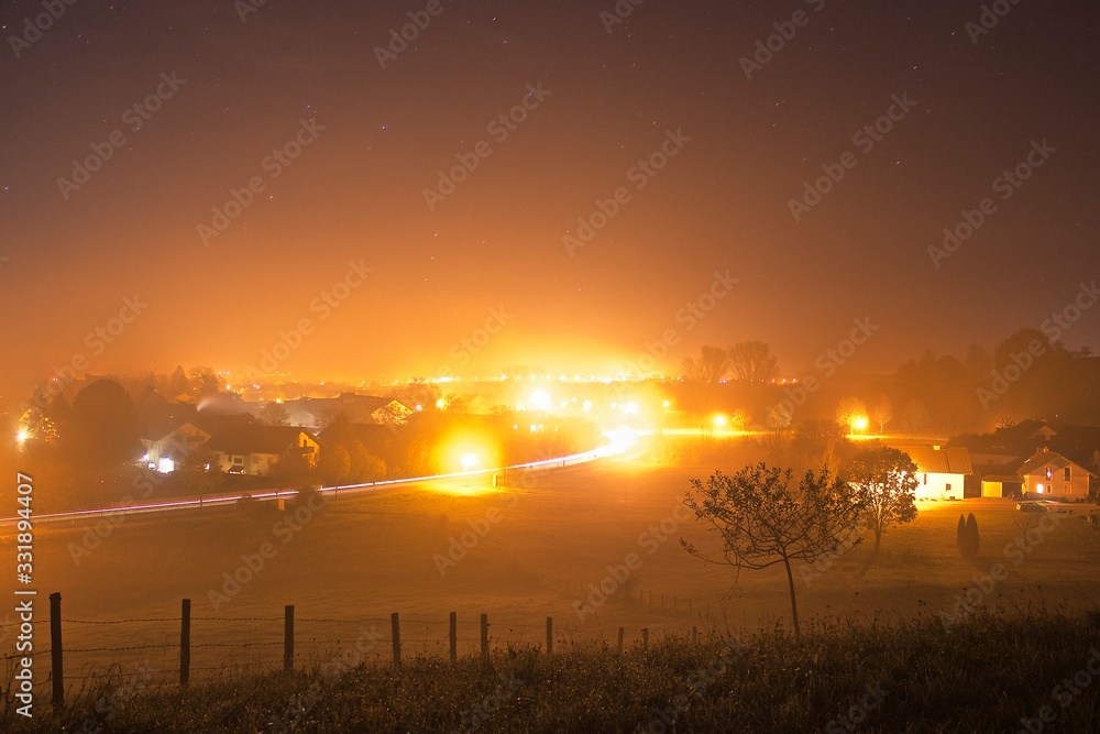 Fototapeta premium city lights at night