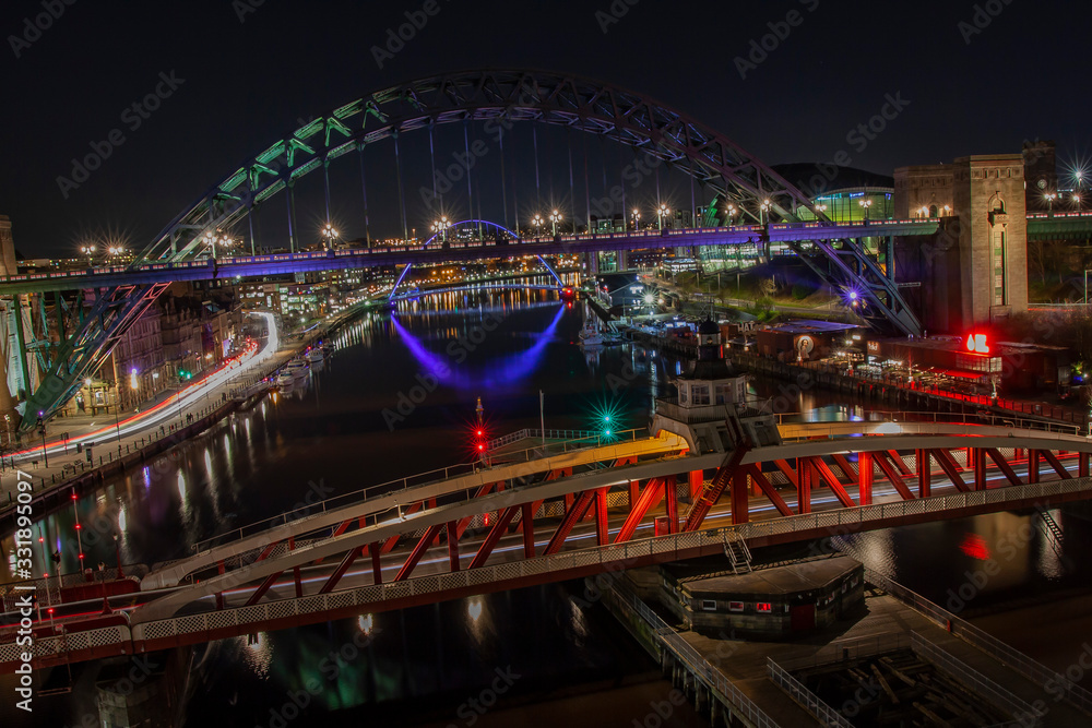 Obraz premium Newcastle Bridges