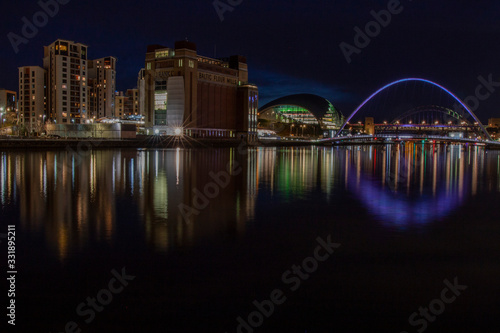 Newcastle Quayside - Baltic Centre, Sage and Millenium Bridge © Robert