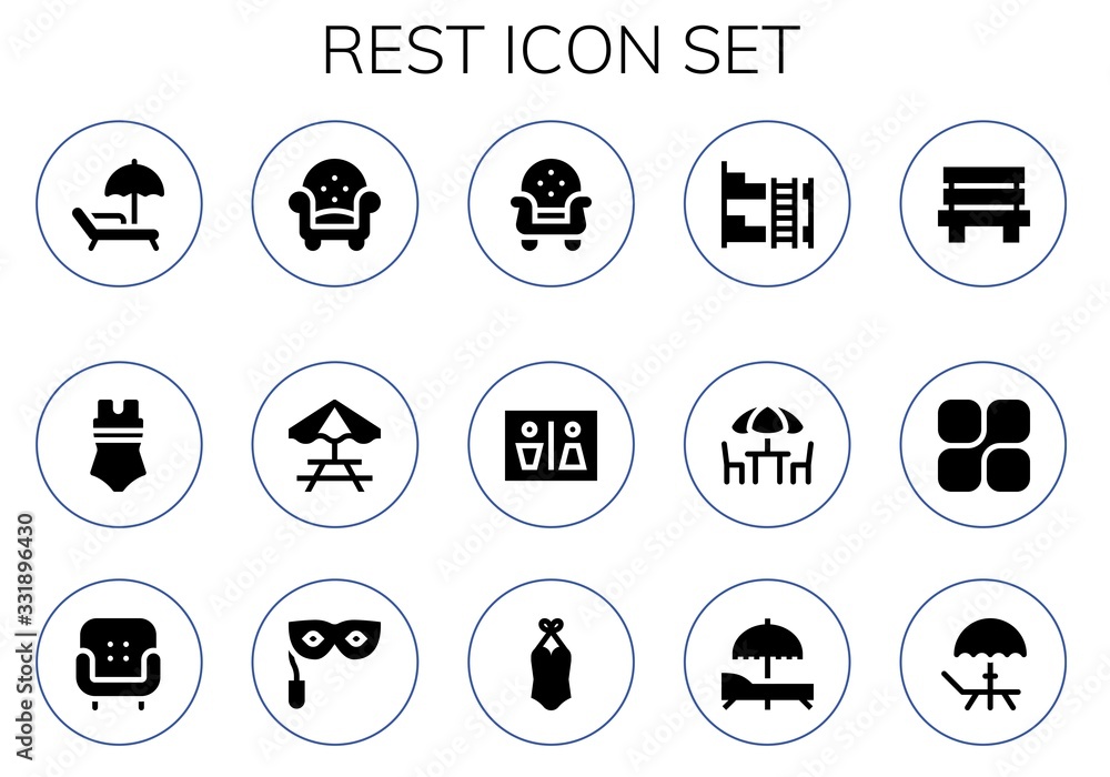 Modern Simple Set of rest Vector filled Icons Modern Simple Set of rest Vector filled Icons
