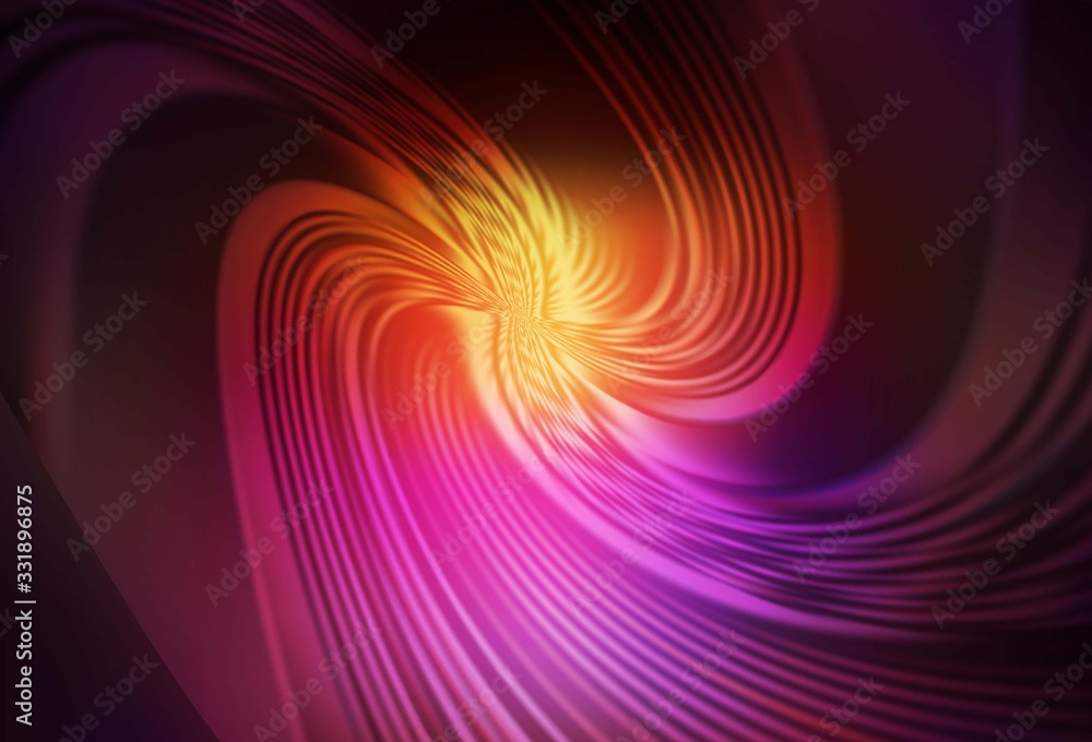 Fototapeta premium Dark Pink, Yellow vector abstract blurred background.