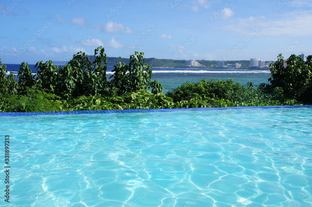 the beautiful beach in guam