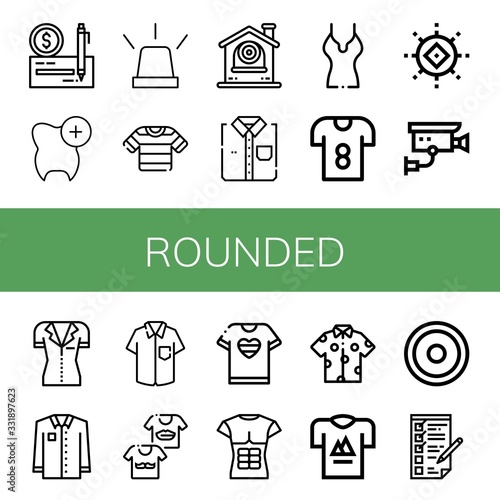 rounded icon set