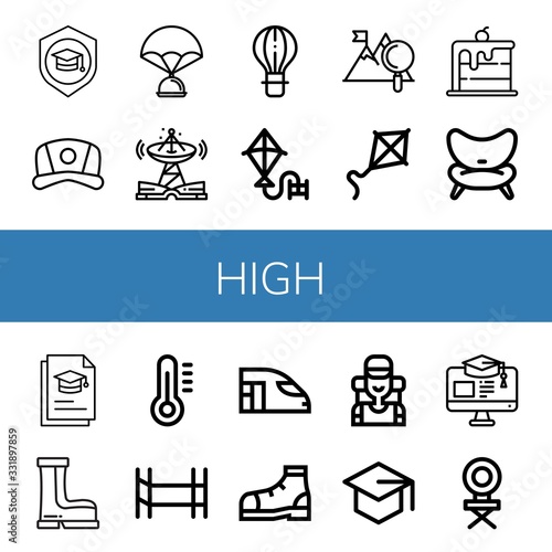 high icon set