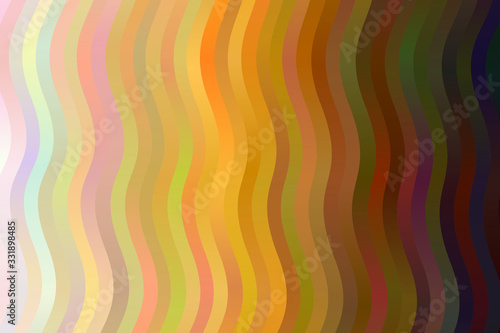 Yellow, red and dark waves abstract vector background. Simple pattern.