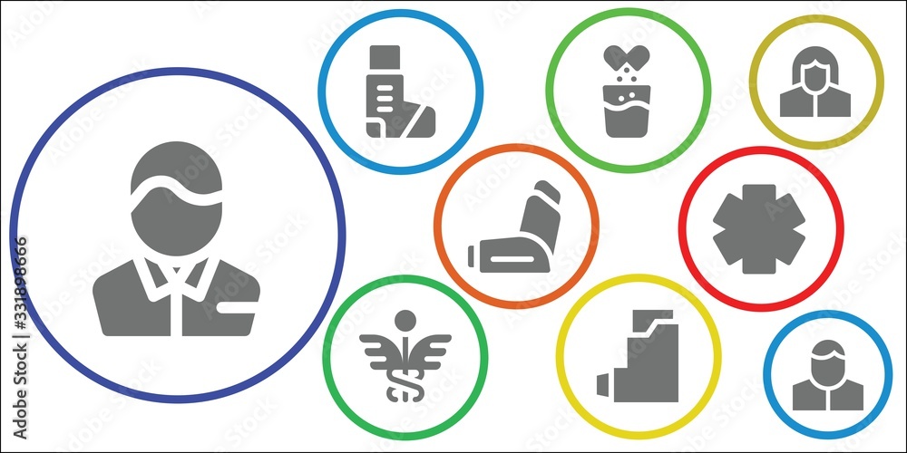 Fototapeta premium drugstore icon set