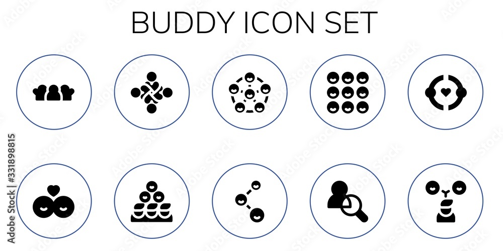 Modern Simple Set of buddy Vector filled Icons Modern Simple Set of buddy Vector filled Icons