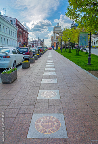 Alley of famous Odessites photo