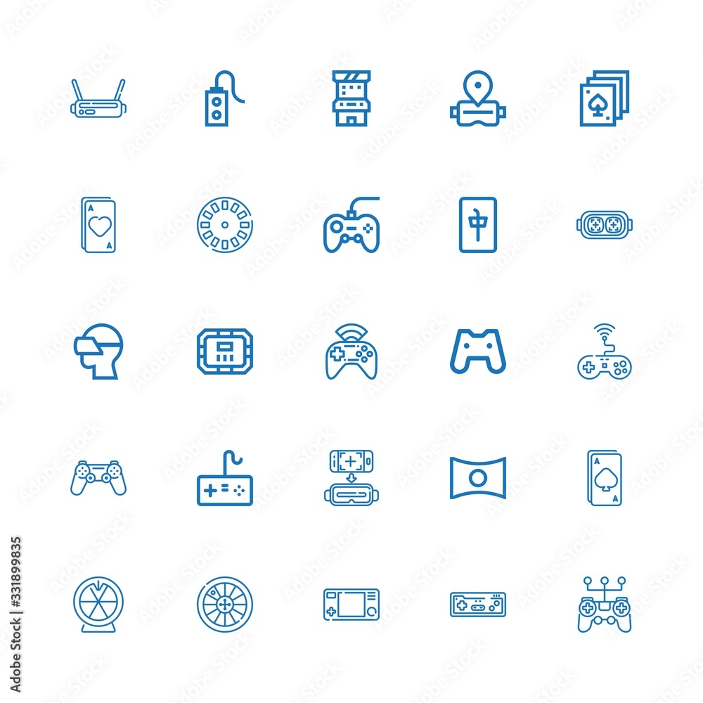 Editable 25 gaming icons for web and mobile Editable 25 gaming icons for web and mobile