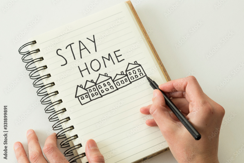 stay home concept with picture. stay home concept with picture.