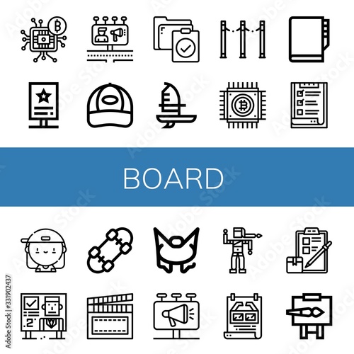 board icon set