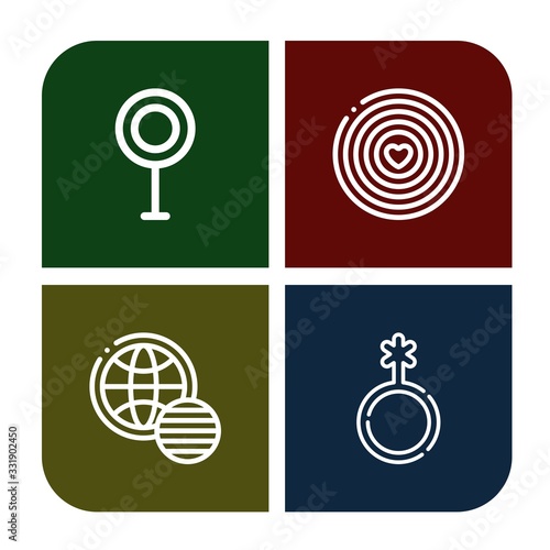 tolerance simple icons set