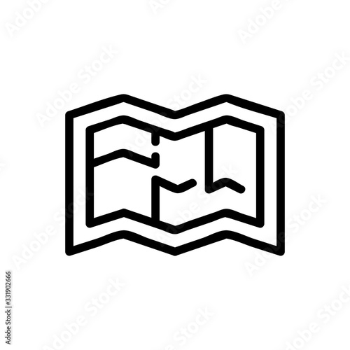 the plan of repair of apartment icon vector. the plan of repair of apartment sign. isolated contour symbol illustration
