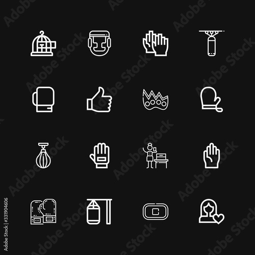 Editable 16 fist icons for web and mobile